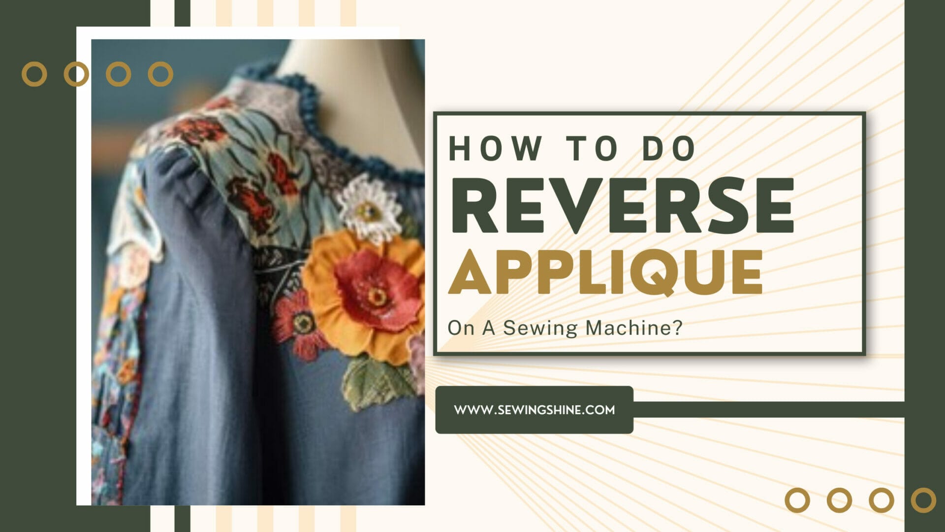How To Do Reverse Applique On A Sewing Machine